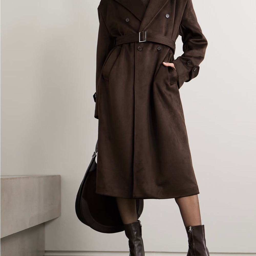 Frankie Shop Pembroke suede trench coat - Picture 5 of 7